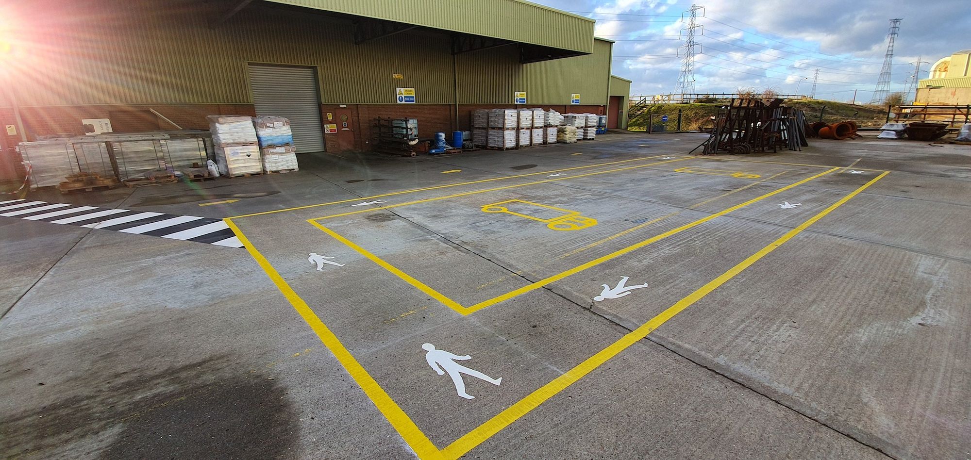 Warehouse & Safety line painting Total Line Marking